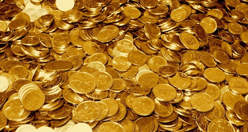 Canadian Coins with a gold overlay